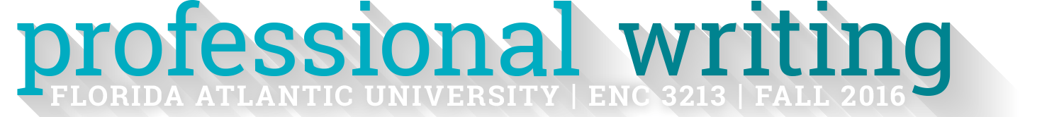 ENC 3213 | Professional Writing