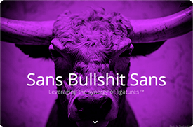 Sans Bullshit Sans